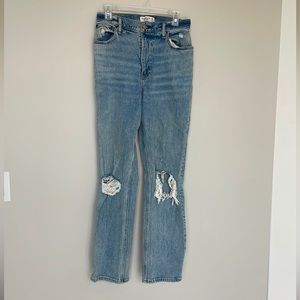 ABERCROMBIE & FITCH Ultra High Rise 90s Straight Jean